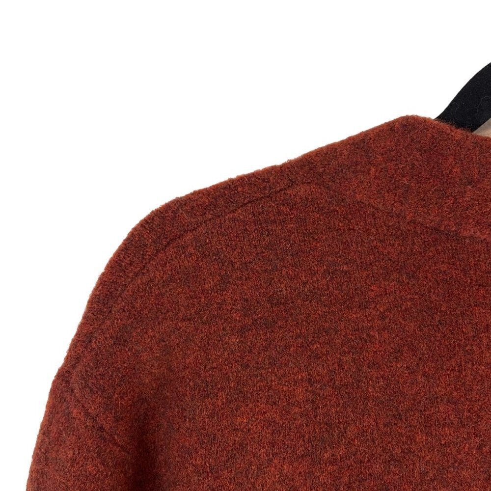 NWT Jenni Kayne Wool Yak Blend Open Front Cardigan Sweater Coat Rust Size L - Picture 7 of 8